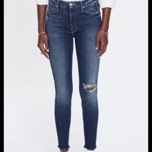 Mother Denim Looker HR Close to the Edge 27 fray